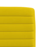 Chaises à manger lot de 6 jaune velours