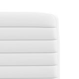 Chaises à manger lot de 6 blanc similicuir