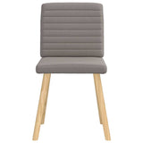 Chaises à manger lot de 6 taupe tissu