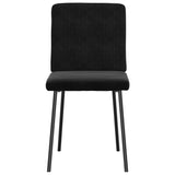 Chaises à manger lot de 6 noir velours