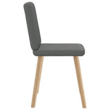 Chaises à manger lot de 6 gris foncé tissu