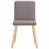 Chaises à manger lot de 6 taupe tissu