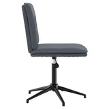 Chaises à manger lot de 4 Gris foncé Velours