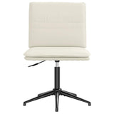 Chaises à manger lot de 4 Crème Velours