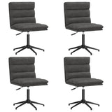 Chaises à manger lot de 4 noir similicuir