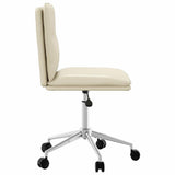 Chaises à manger lot de 4 crème similicuir