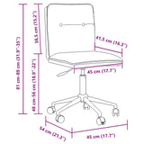 Chaises à manger lot de 6 crème similicuir