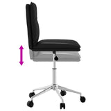 Chaises à manger lot de 6 noir similicuir