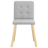 Chaises à manger lot de 2 gris nuage tissu