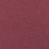 Chaises à manger lot de 2 rouge bordeaux tissu