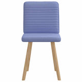 Chaises à manger lot de 2 bleu jean tissu