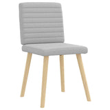 Chaises à manger lot de 2 gris nuage tissu