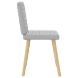 Chaises à manger lot de 2 gris nuage tissu