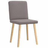 Chaises à manger lot de 2 taupe tissu