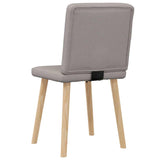 Chaises à manger lot de 2 taupe tissu