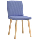Chaises à manger lot de 2 bleu jean tissu