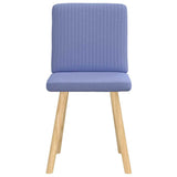 Chaises à manger lot de 2 bleu jean tissu