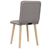 Chaises à manger lot de 2 taupe tissu