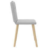 Chaises à manger lot de 2 gris nuage tissu