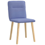 Chaises à manger lot de 2 bleu jean tissu
