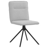 Chaises à manger lot de 2 gris nuage tissu