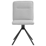 Chaises à manger lot de 2 gris nuage tissu