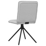 Chaises à manger lot de 2 gris nuage tissu