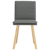 Chaises à manger lot de 2 gris foncé tissu