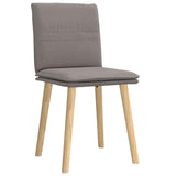 Chaises à manger lot de 2 taupe tissu