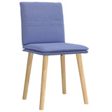 Chaises à manger lot de 2 bleu jean tissu