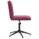 Chaise à manger Rouge bordeaux Velours