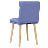 Chaises à manger lot de 2 bleu jean tissu