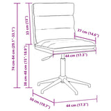Chaise de salle à manger Gris Similicuir