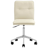 Chaise de salle à manger Crème Similicuir