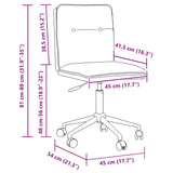 Chaise de salle à manger Crème Similicuir