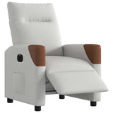 Fauteuil inclinable électrique gris nuage tissu