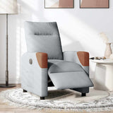 Fauteuil inclinable électrique Gris clair Tissu