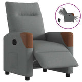 Fauteuil inclinable électrique Gris foncé Tissu
