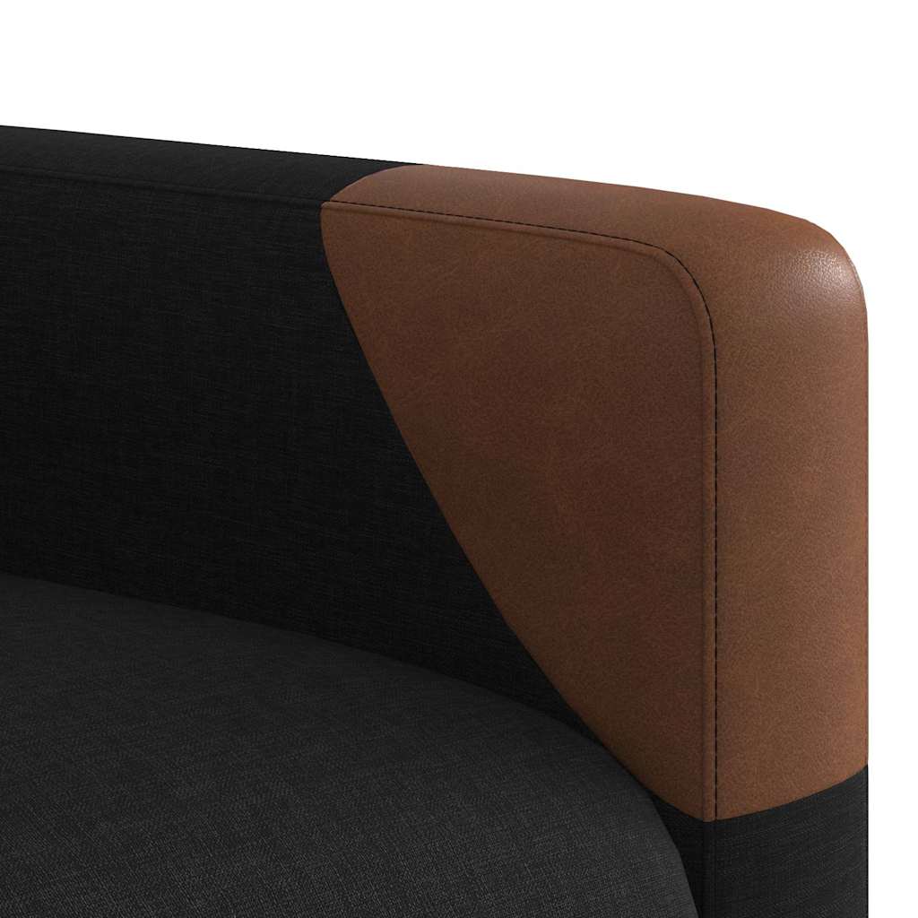 Fauteuil inclinable électrique Noir Tissu