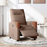 Fauteuil inclinable électrique Marron Tissu