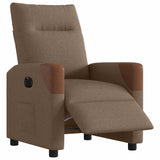 Fauteuil inclinable électrique Marron Tissu