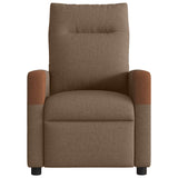 Fauteuil inclinable électrique Marron Tissu