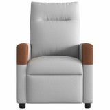 Fauteuil de massage inclinable électrique gris nuage tissu