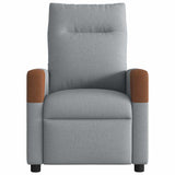 Fauteuil de massage inclinable électrique gris clair tissu