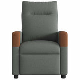 Fauteuil inclinable de massage électrique gris foncé tissu