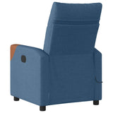 Fauteuil inclinable de massage électrique Bleu Tissu
