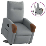 Fauteuil inclinable Gris clair Tissu