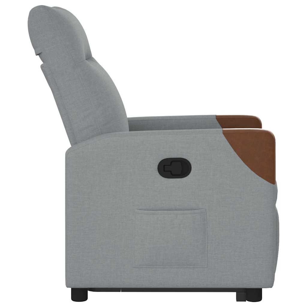 Fauteuil inclinable Gris clair Tissu