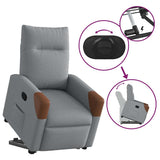 Fauteuil inclinable Gris clair Tissu
