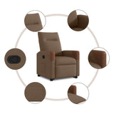 Fauteuil inclinable Marron Tissu